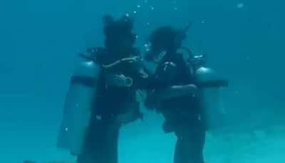 Hina Khan's underwater dance with beau Rocky Jaiswal is dreamlike—Watch