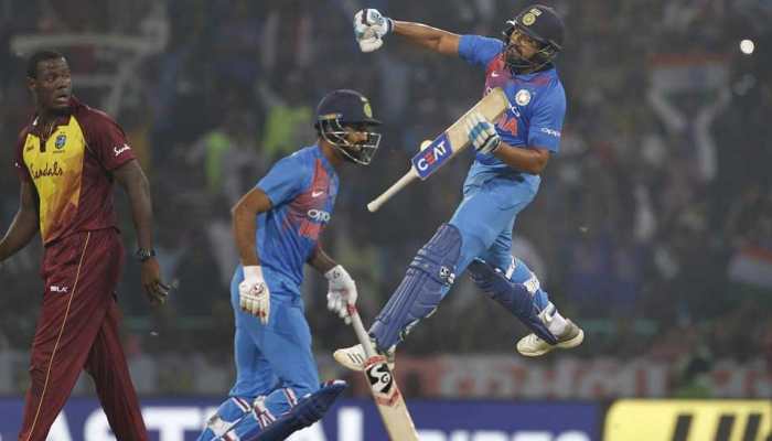Rohit Sharma becomes first batsman with 4 centuries in T20Is