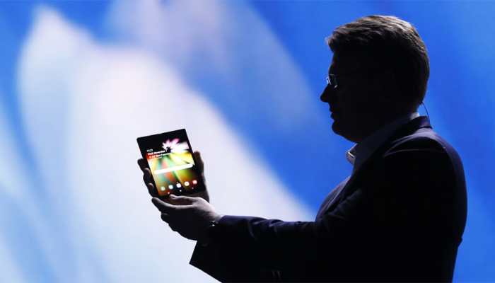 Samsung gives first glimpse of foldable phone