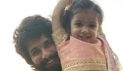 Shahid Kapoor poses with daughter Misha for a cutesy pic