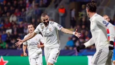 Karim Benzema scores twice as Real Madrid thrash Viktoria Plzen 5-0