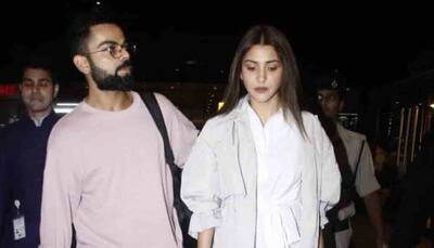 Anushka Sharma spotted with husband Virat Kohli at Mumbai airport