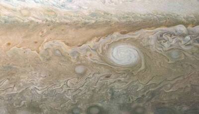 NASA’s Juno spacecraft beams back image of Jupiter's swirling clouds