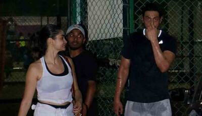 Arjun Rampal snapped with girlfriend Gabriella Demetriades post football match — Pics inside