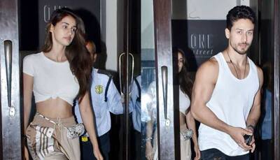 Disha Patani flaunts her washboard abs on a dinner date with Tiger Shroff - See pics