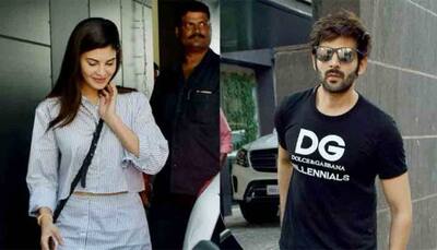 Jacqueline Fernandez snapped with Kartik Aaryan at Ajay Kapoor's office: In Pics