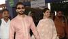 Ranveer Singh, Deepika Padukone twin in pink as they leave Bengaluru — See pics