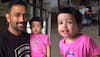 Mahendra Singh Dhoni's daughter Ziva greets him in two languages-Watch