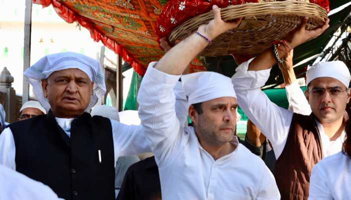 Rahul Gandhi visits Ajmer Sharif dargah, performs puja at Pushkar&#039;s Brahma temple