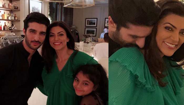 Sushmita Sen celebrated her birthday curled up on mommy's lap with boyfriend Rohman Shawl by her side—See pics