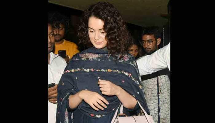 Kangana Ranaut snapped outside Manikarnika producer Kamal Jain&#039;s office