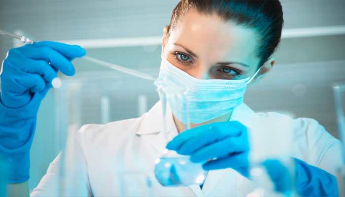 Hair regrown on damaged skin on lab mice