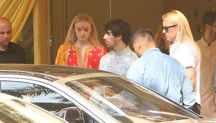 Priyanka Chopra-Nick Jonas wedding: You can&#039;t miss Sophie Turner&#039;s desi look for Ganesh Puja - In Pics