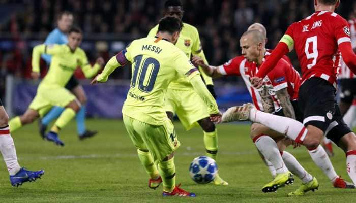 Champions League: Lionel Messi&#039;s magic seals top spot for Barcelona