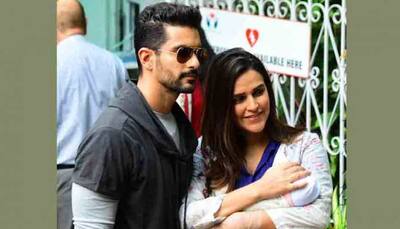 Neha Dhupia shares adorable pic of baby Mehr with daddy Angad Bedi