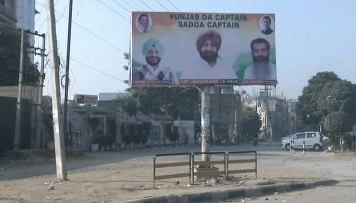 Punjab Da Captain Sadda Captain: Posters put up after Navjot Singh Sidhu's remark Punjab Da Captain Sadda Captain: Posters put up after Navjot Singh Sidhu's remark