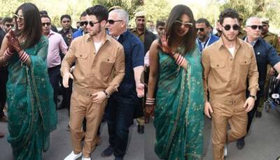 Priyanka Chopra-Nick Jonas clicked at Jodhpur airport, gear up for Delhi reception—See Pics