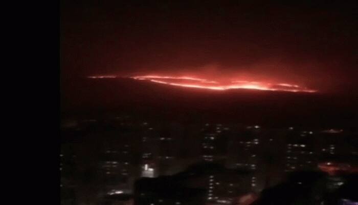 Massive fire breaks out in forest near Mumbai&#039;s Goregaon, no casualties so far