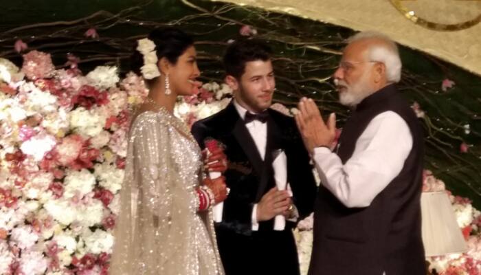 PM Modi attends Priyanka-Nick&#039;s Delhi reception