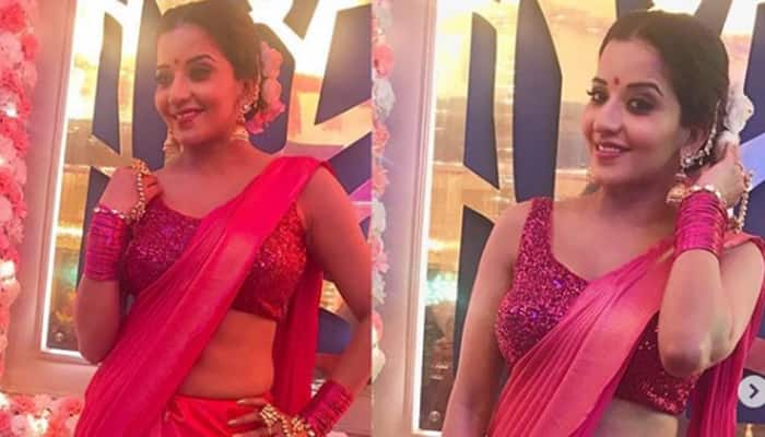 Monalisa in a pink saree is a sight to behold-See pic