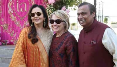 Hillary Clinton arrives in Udaipur to attend pre-wedding celebrations of Isha Ambani-Anand Piramal