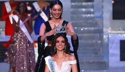 Manushi Chhillar passes the 'Miss World' crown to her successor Vanessa Ponce de Leon—Pics 