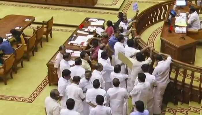 Chaos in Kerala Assembly over Section 144 around Sabarimala Temple