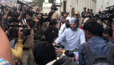 Went on motorcycle to show how peaceful Hyderabad is: Asaduddin Owaisi 
