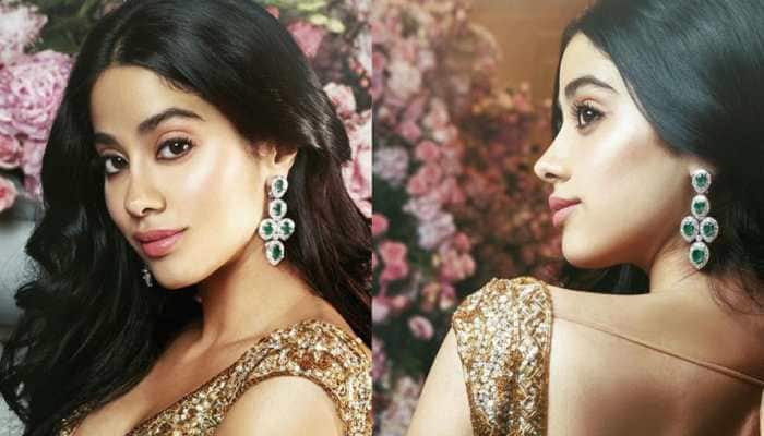 Janhvi Kapoor glitters in gold; looks straight out of a dream—Pics