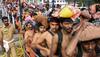 Ayyappa devotee sets himself on fire then runs towards BJP leader's tent in Kerala