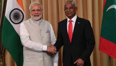 Maldivian President Solih arrives in India, to meet Maldivian community