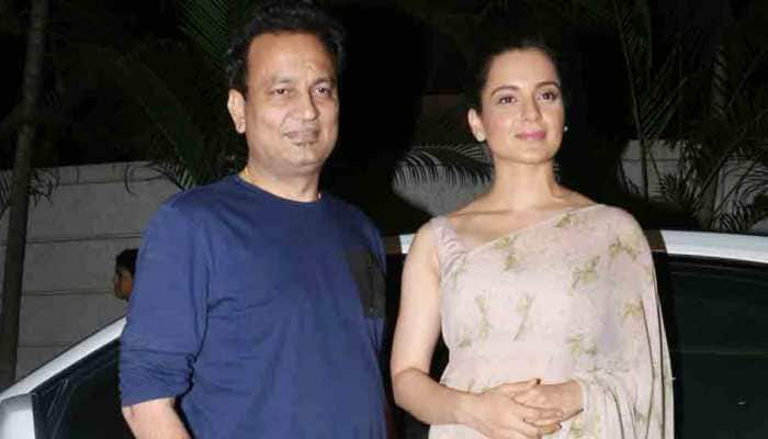 Kangana Ranaut attends Manikarnika trailer screening with Kamal Jain