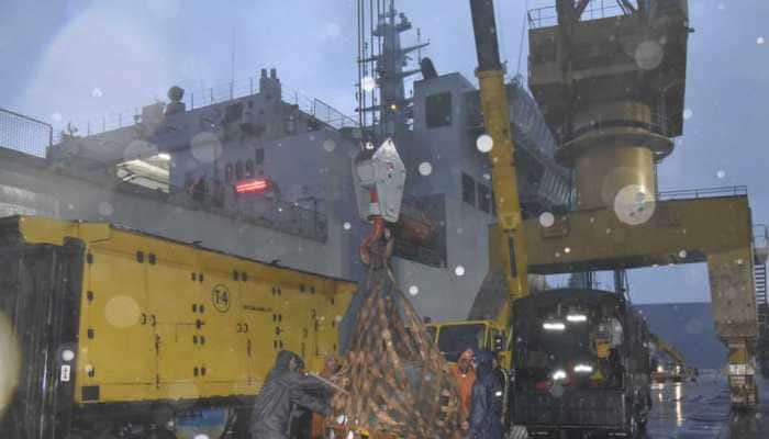 Cyclone Phethai: Indian Navy dispatches 2 ships, helicopters to assist relief work in Andhra