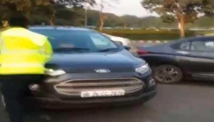 Watch: Drunk driver drags traffic cop for more than 100 meters in Gurugram