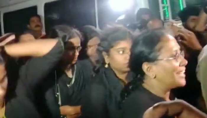 Tension in Sabarimala as 11 women try to trek Lord Ayyappa shrine, security increased