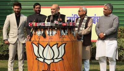 NDA seat sharing formula in Bihar for 2019 Lok Sabha polls: BJP, JDU to fight on 17 seats each, LJP gets 6