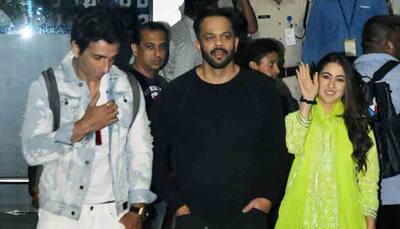 Ranveer Singh, Sara Ali Khan return to Mumbai after promoting Simmba in Raipur — Pics