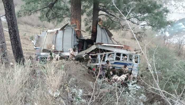 ITBP personnel dead, 24 injured after bus falls off Jammu-Srinagar highway