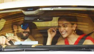 Deepika Padukone, Ranveer Singh can't stop laughing as they head to Zoya Akhtar's Christmas bash