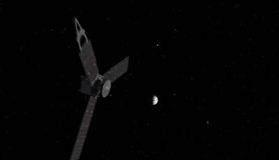 NASA's Juno probe captures volcanic plumes on Jupiter's moon Io