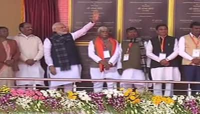 PM lays foundation of irrigation projects in Jharkhand, slams Congress for treating farmers as vote bank