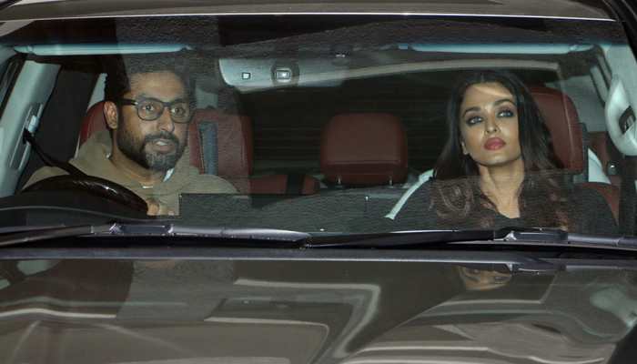 Aishwarya-Abhishek Bachchan visit Sonali Bendre at her residence – See Pics