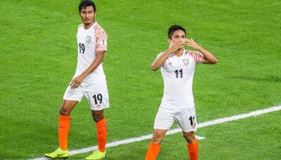 Chhetri strikes twice in India's first Asian Cup win since 1964, goes past Messi
