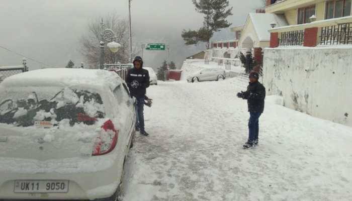 Uttarakhand continues to battle intense cold wave with intermittent snowfall, rains