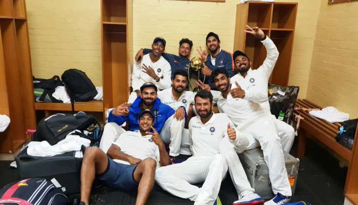 Watch: Epic celebrations of Team India after historic win vs Australia