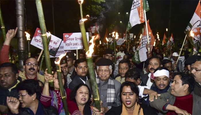 Protests erupt across Assam over Citizenship Bill Protests erupt across Assam over Citizenship Bill