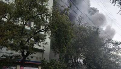 7 injured after massive fire at under-construction hospital building in Nagpur