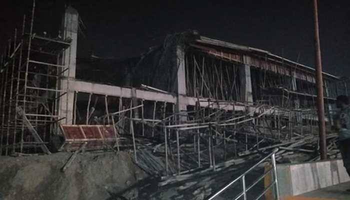 Ahead of Kumbh Mela, portion of under-construction building for heliport collapses in Prayagraj