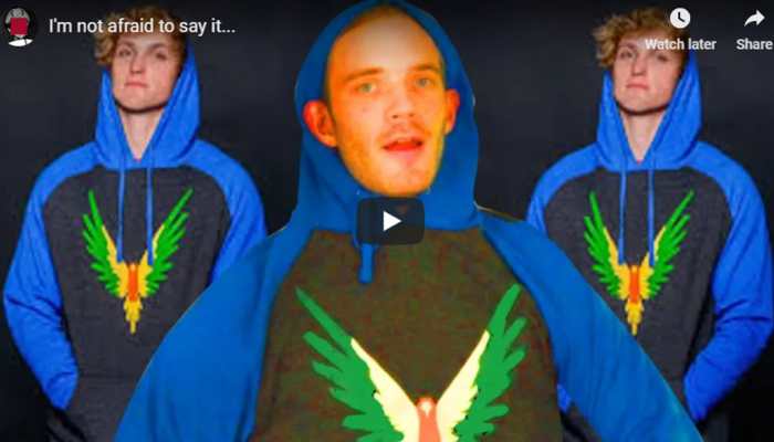 PewDiePie is no more 'afraid' to say... Thanks Logan Paul