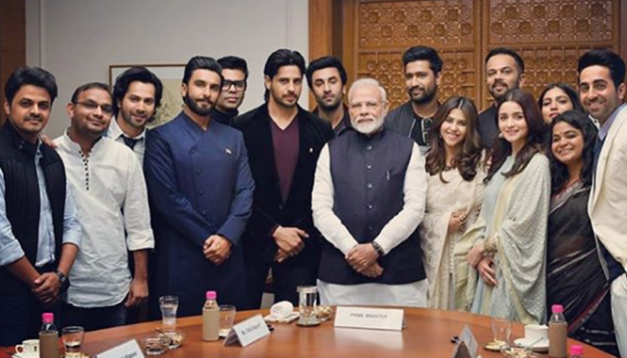 Bollywood 'squad' meets PM Modi to discuss 'nation building' Bollywood 'squad' meets PM Modi to discuss 'nation building'